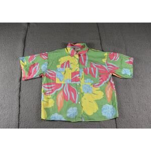 Sabo Skirt Shirt Womens 4 Floral Amira Calypso Scarf Short Sleeve